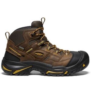 Keen Braddock Waterproof Mid Steel Toe Lace Up Leather Work Boots 13